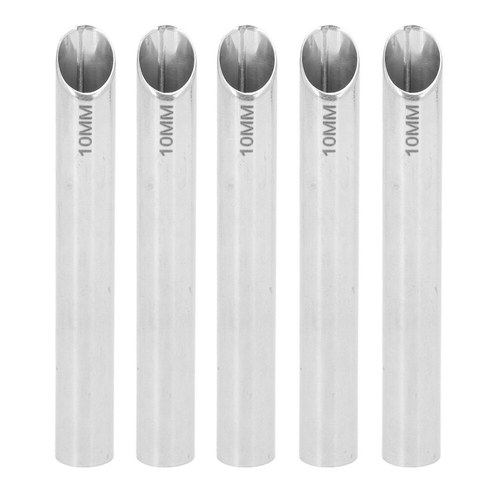 (2.8in) 5pcs Medical Grade Stainless Steel Receiving Tubes 0.4in