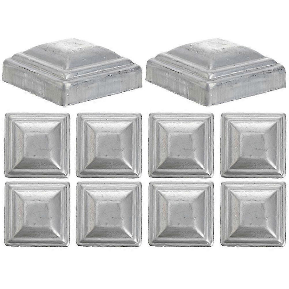 Kikidex (As Show, One Size) 10Pcs Post Toppers Fence Post Cap Outdoor Lawn Fence Post Protective Covers