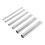 6x Edelstahl-Piercingnadeln 4-10mm 2