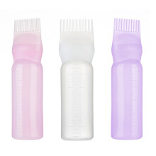 Haarfärbeflasche mit Kamm & Creme (Weiß)