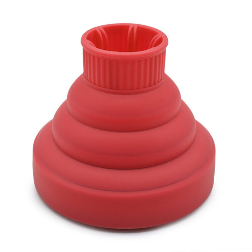 (Red) Silikon-Faltbarer Föhn-Diffusor Reise Schwarz