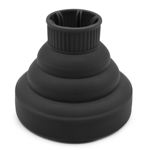 (Black) Silikon-Faltbarer Föhn-Diffusor Reise Schwarz