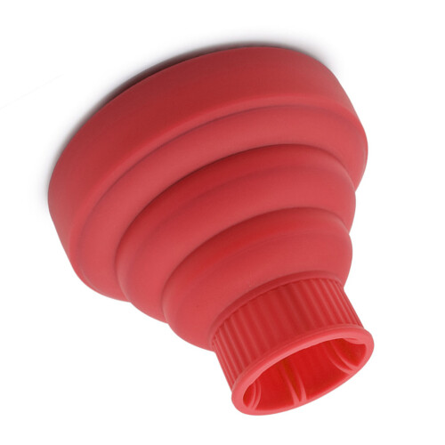 (Red) Silikon-Faltbarer Föhn-Diffusor Reise Schwarz 2
