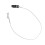 (Monaural) Clipbeschermlanyard zwart 2