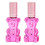 2pcs Bear Shape Perfume Bottle 12ml Glass Refillable Pink 1