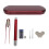 2x LED Oorlepel & Pincet Set Rood 1