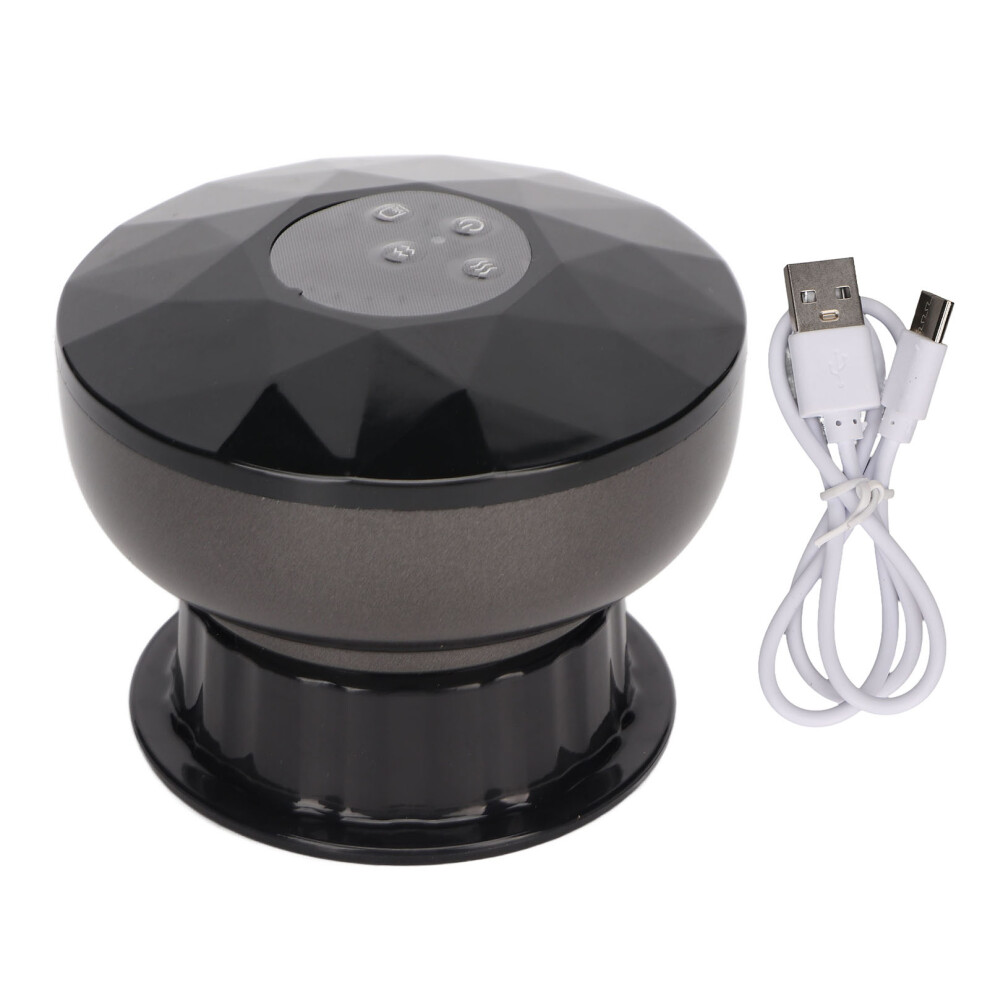 Black Electric Cupping Machine Hot Compress Vacuum Gua Sha Massager