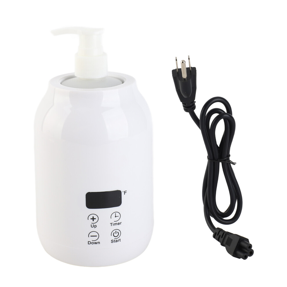 (US Plug) Massage Oil Heater LED Touch Control Temp Adjust 110-240V EU Plug