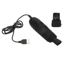 (Black) Mini Toetsenbord Reiniger Handheld USB Stofzuiger voor Nagels Zwart