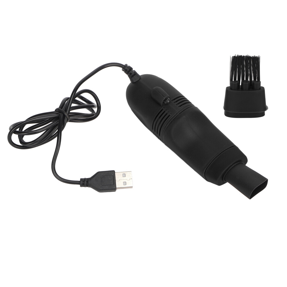 (Black) Mini Keyboard Cleaner Handheld Usb Vacuum For Nail Art Computer Black 461605466163