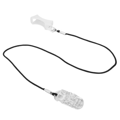 (Single Ear) Hörgerät-Schnur Transparent Schwarz Nylonkordel 2