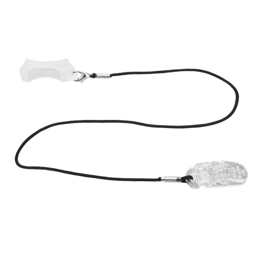 (Single Ear) Hörgerät-Schnur Transparent Schwarz Nylonkordel 1