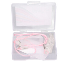 (Single Ear) Roze Transparant Koord Dubbel Oor