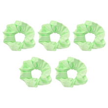 5x LED Haarbanden Groen Lichtgevende Scrunchies
