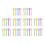 50Pcs Disposable Cosmetic Spatulas Frosted Tip Mixed 1