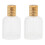 2pcs Refillable Glass Perfume Atomizer 50ml Clear Spray Bottle Gold 1