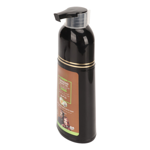 3-in-1 Haarfarbe Shampoo Grauabdeckung Feuchtigkeit 400ml Braun 2
