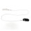 (Monaural) Schwarzer Clip-Halter für Hörverstärker mit Grau-Lanyard 3