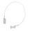 (Single Ear) Roze Transparant Koord Dubbel Oor 4