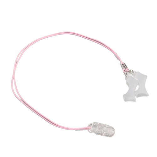 (Double Ear) Roze Transparant Koord Dubbel Oor 1