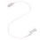 (Single Ear) Roze Transparant Koord Dubbel Oor 3