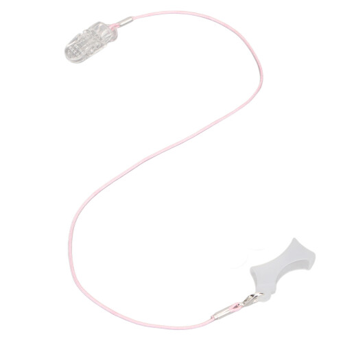 (Single Ear) Roze Transparant Koord Dubbel Oor 2