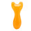 Resin Y-Shape Nose Scraping Tool Face Leg Massage Board Orange 1