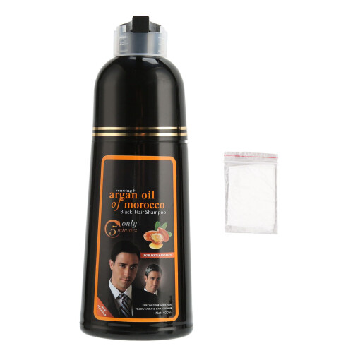 400ml Haarfarbe-Shampoo Lang anhaltend Schwarz Grau
