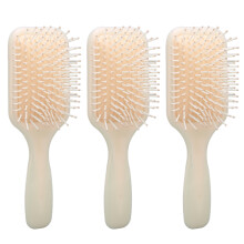 3Pcs Silicone Paddle Brush Anti-Static Detangling Women