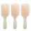 3Pcs Silicone Paddle Brush Anti-Static Detangling Women 1