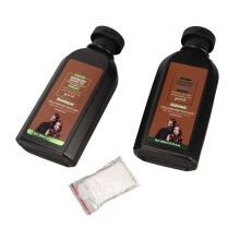 2x Haarfärbeshampoo Grauabdeckung Pflanzen-Extrakt Semi-permanent