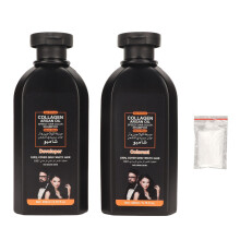 2 Stck. 200ml Graue Haarfarbe Shampoo Pflanzenextrakt Halbpermanent