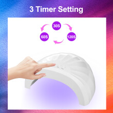 Nageltrockner mit 3 Zeitschaltern, UV-LED-Lampe für schnelle Trocknung