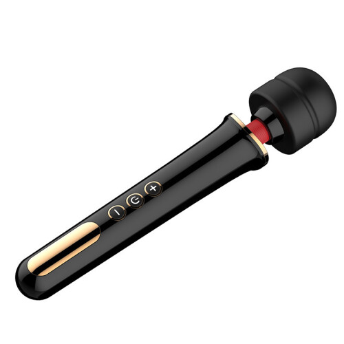 Rechargeable Vibrating Stick Masturbation Device Black 1