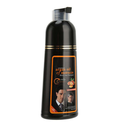 400ml Haarfarbe-Shampoo Lang anhaltend Schwarz Grau 1