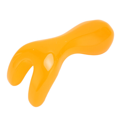 Resin Y-Shape Nose Scraping Tool Face Leg Massage Board Orange 2