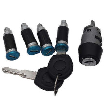 (As show, One size) suitable for t4 iv 1990-2003 transporter double barn doors 1 set ignition switch 4 door lock barrel 2 keys 701837205
