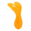 Resin Y-Shape Nose Scraping Tool Face Leg Massage Board Orange 2