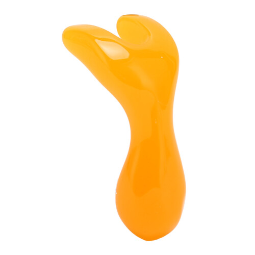 Resin Y-Shape Nose Scraping Tool Face Leg Massage Board Orange 1