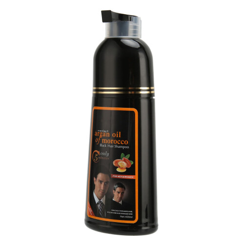 400ml Haarfarbe-Shampoo Lang anhaltend Schwarz Grau 2