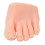 (Left) Nagelkunst-Trainingsmodell Halbfuß Silikon Hell Links 5