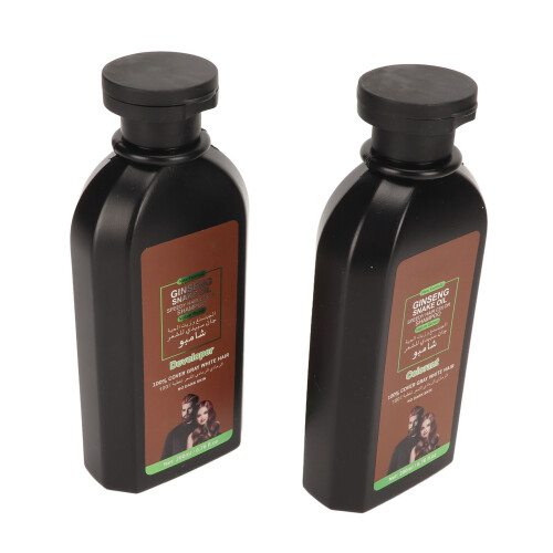 2x Haarfärbeshampoo Grauabdeckung Pflanzen-Extrakt Semi-permanent 1