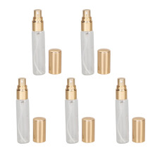 5 Stk. Glas Parfüm-Sprayflasche 10ml aufdrückbar wiederauffüllbar