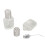 2 Stk. dickes Glas Parfüm-Sprayflasche 30ml Gittermuster transparent 3