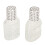 2 Stk. dickes Glas Parfüm-Sprayflasche 30ml Gittermuster transparent 4