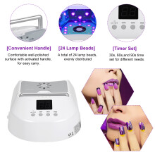 72W Akku-Nagellampe UV-LED-Trockner mit 3 Timer & Smart Sensor
