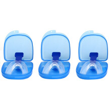 3PCS Snoring Mouthpiece Silicone Teeth Grinding Prevention Tool