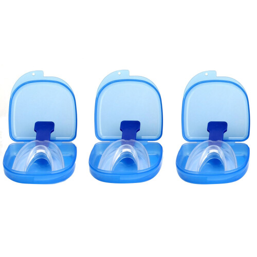 3PCS Snoring Mouthpiece Silicone Teeth Grinding Prevention Tool
