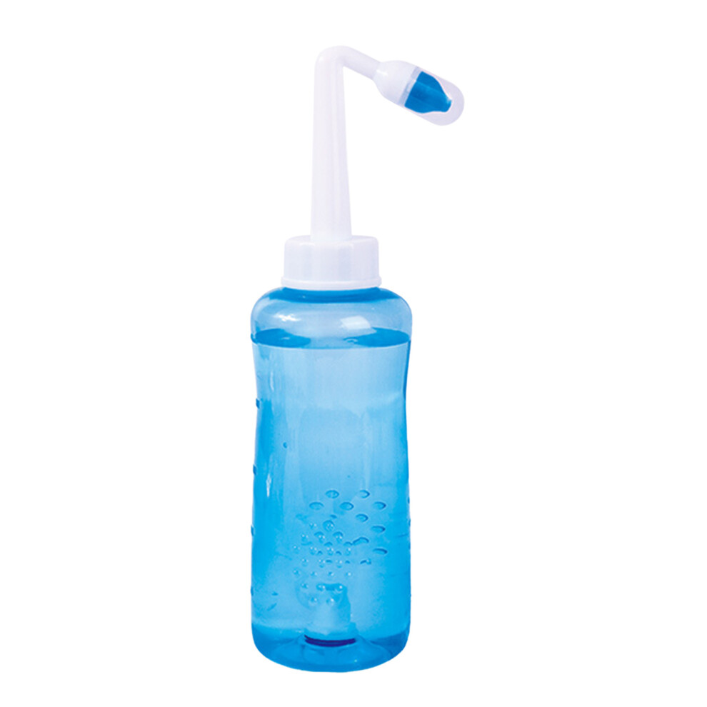 Portable Nasal Rinse Bottle 300ml Relieves Congestion Adjustable Wash