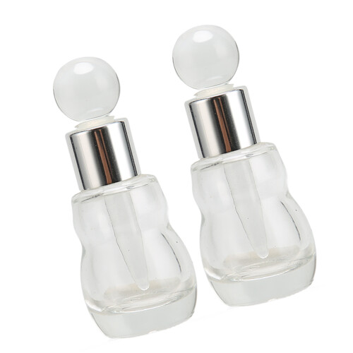 2x Glasparfümflasche 8ml Nachfüllbar mit Tropfstab 2